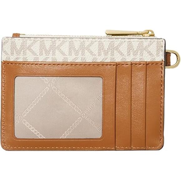 NWT Michael Kors Women Jet Set Small Coin Purse , Vanilla-OS - Picture 2 of 3